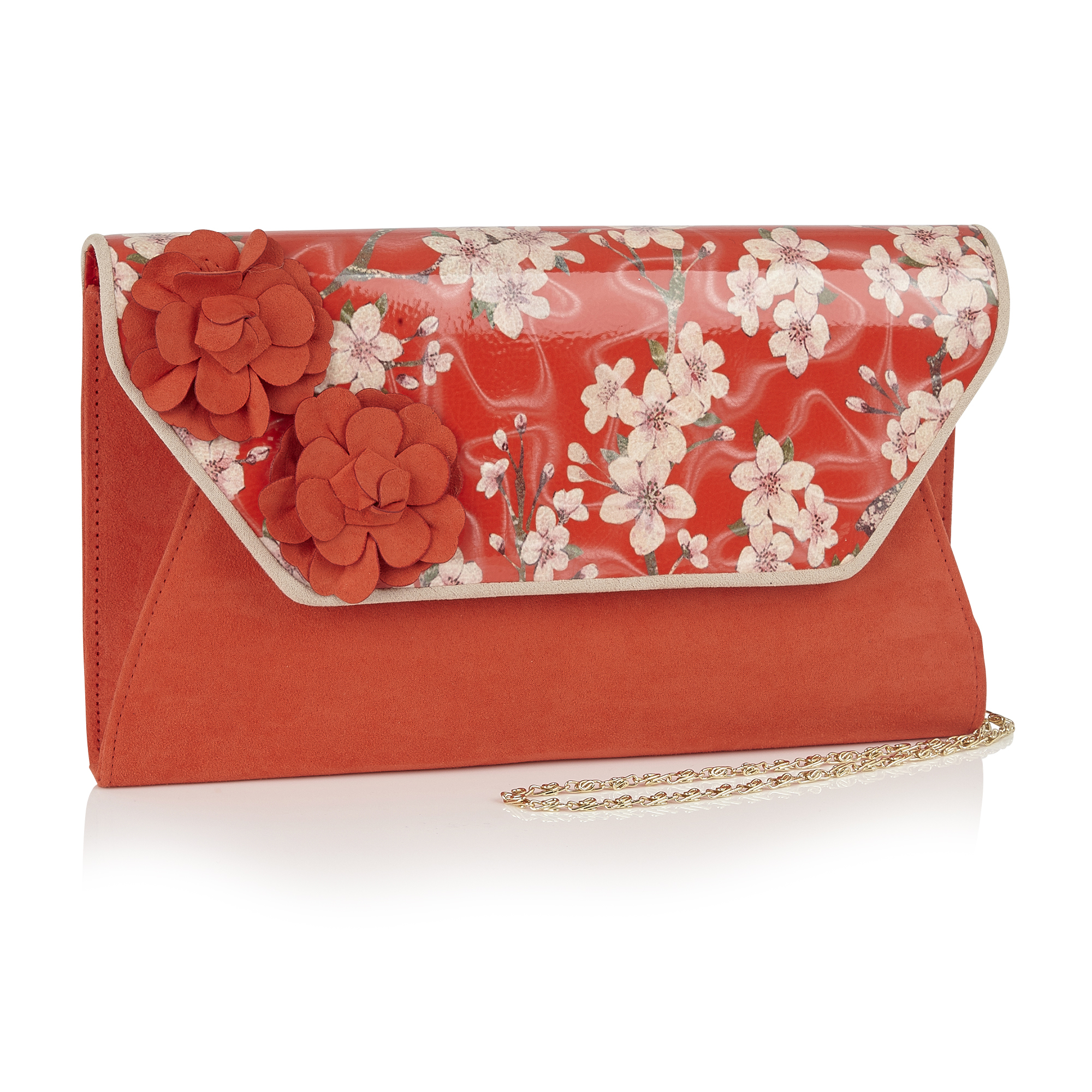 Ruby Shoo Willow Floral laarsjes in perzik | Shop bij